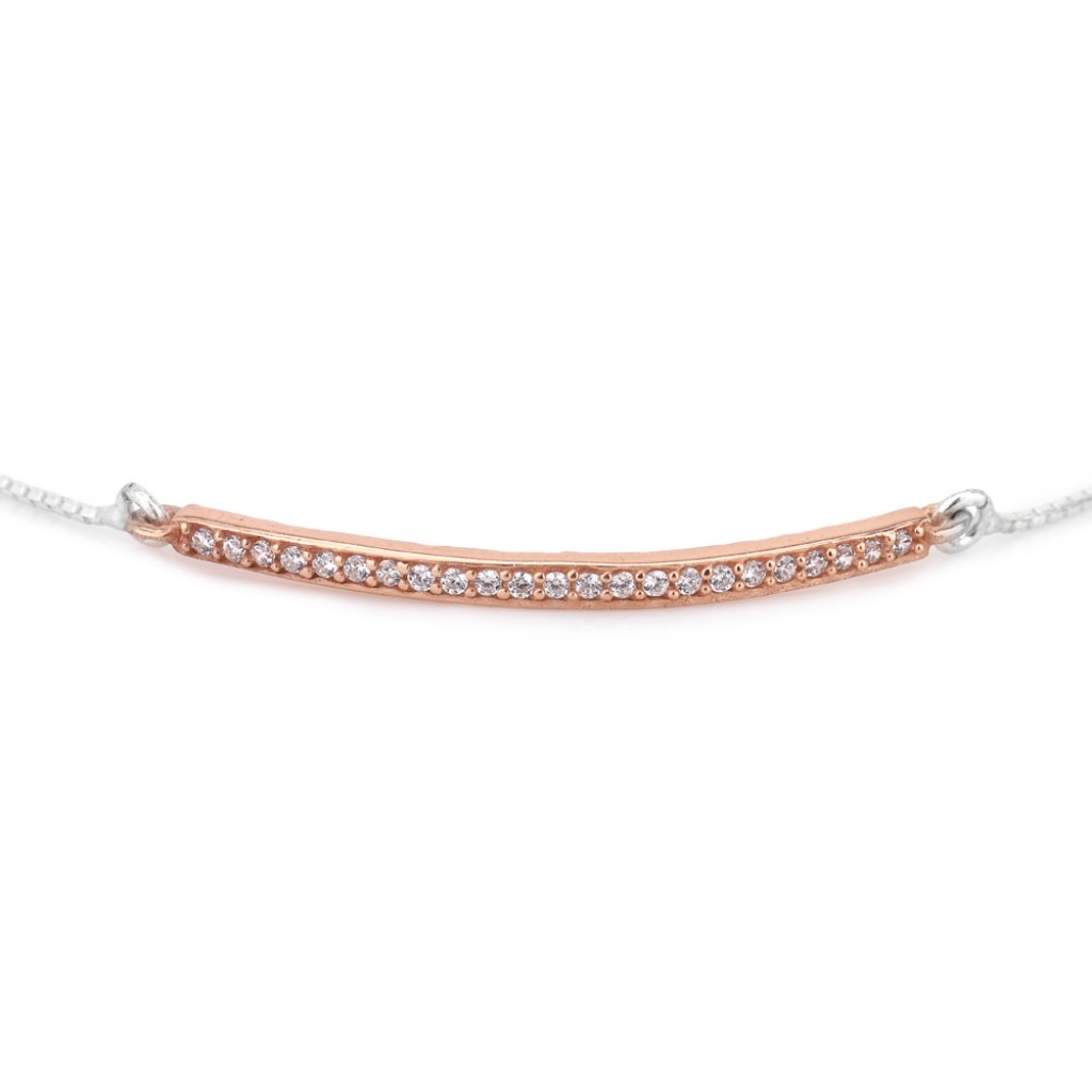 Vanbelle Sterling Silver Jewelry Bar Adjustable Bolo Bracelet